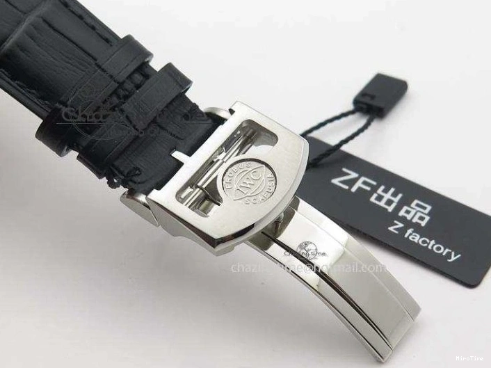 MIROTIME 0105 Portuguese Real PR IW500106 ZF 1:1 Best Edition Grey Dial On Black Leather Strap A52010 V Versatile 7306